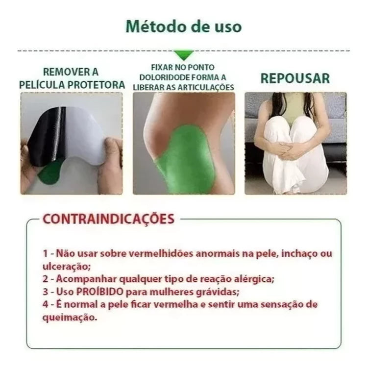 Adesivos Knee Patch Alivio De Dor Nos Joelhos Braços Pescoço Lombar